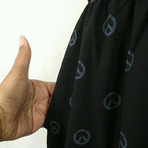 WeLoveFine Overwatch Logo Dress Size XL Allover Print Cosplay Costume Comicon - Picture 5 of 8